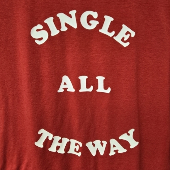 Victoria's Secret Single All the Way T-shirt Red L - Picture 3 of 8